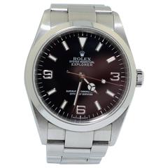 Rolex Stainless Steel Oyster Explorer One Wristwatch Ref 114270
