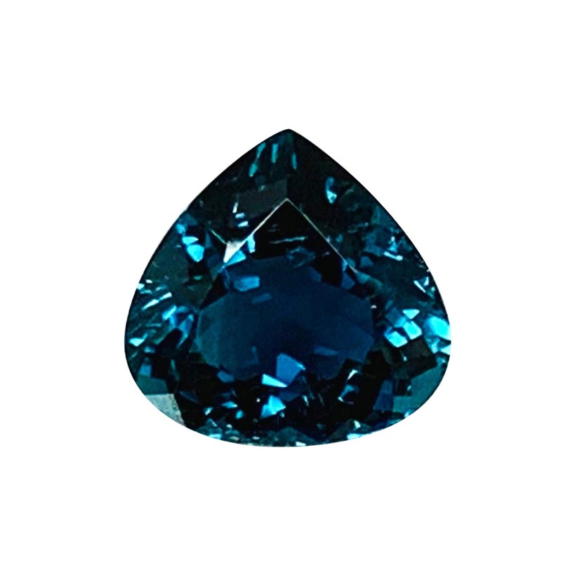 Tourmaline indicolite bleue parisienne de 7,43 carats, pierre précieuse non sertie, certifiée GIA