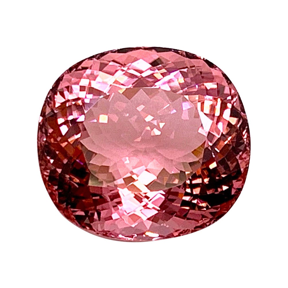 36.96 Carat Pink Tourmaline Cushion, Loose Gemstone, GIA Certified