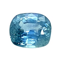 4.82 Carat Cushion-Cut GRS Certified Unheated Pastel Blue Burmese Sapphire