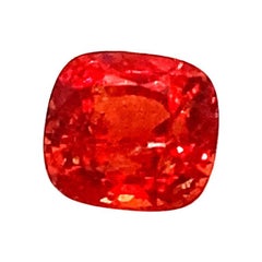 2.81 Carat Cushion Cut Unheated Red Burmese Spinel