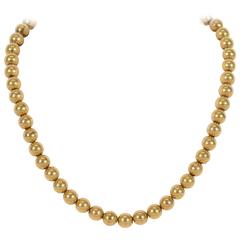 Victorian Gold Bead Necklace