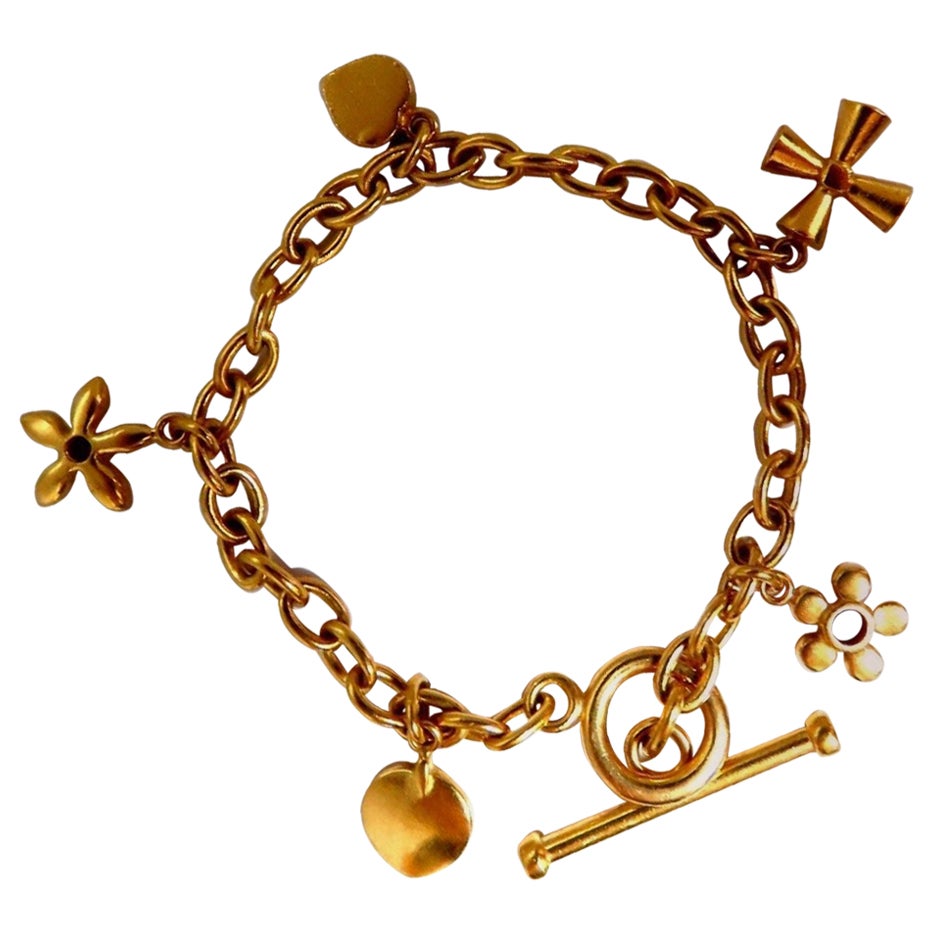 Assorted Lucky Charms Bracelet 14 Karat For Sale at 1stDibs