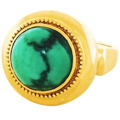 1950s Turquoise Gold Ring