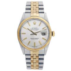 Rolex yellow gold Stainless Steel Datejust Automatic Wristwatch Ref 16013