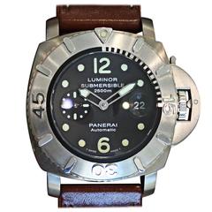 Panerai Titanium Special Edition Luminor Submersible Wristwatch Ref PAM00285