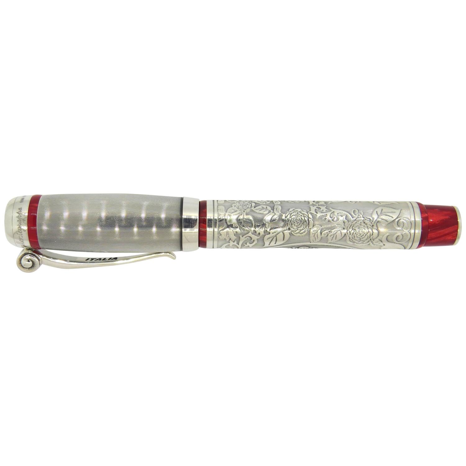 Montegrappa Limited Edition La Traviata Solid Silver Fountain Pen For