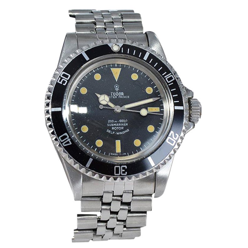 Tudor by Rolex Montre à huîtres en acier inoxydable de 1967