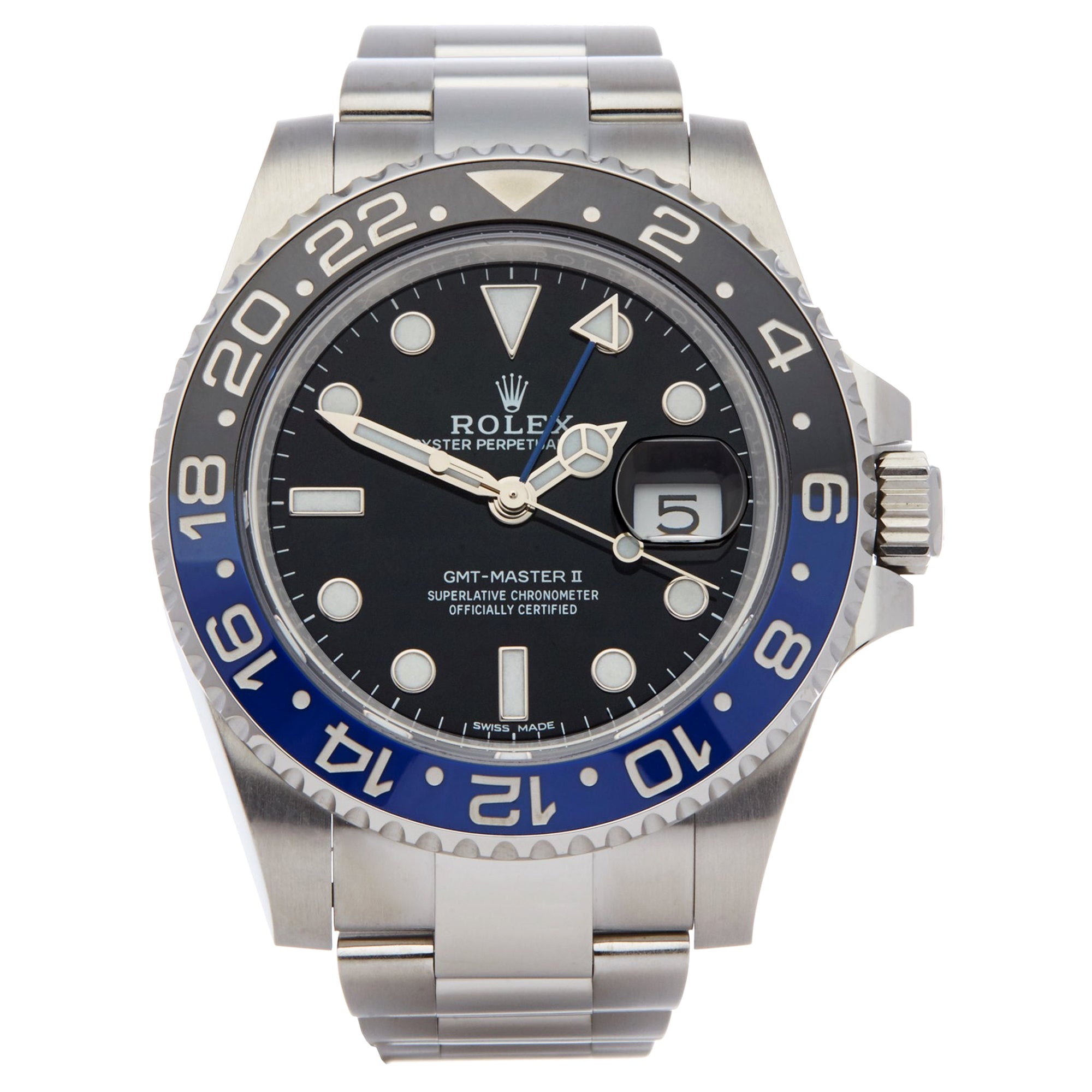 Men's Rolex GMT-Master II Watch 16713 For Sale at 1stDibs