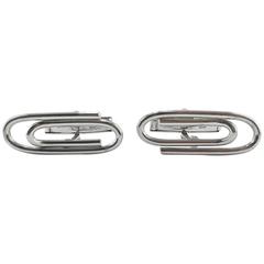 Jona Sterling Silver Paperclip Cufflinks 12
