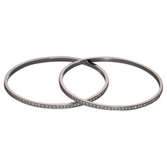 Platinum and Diamond Bangle