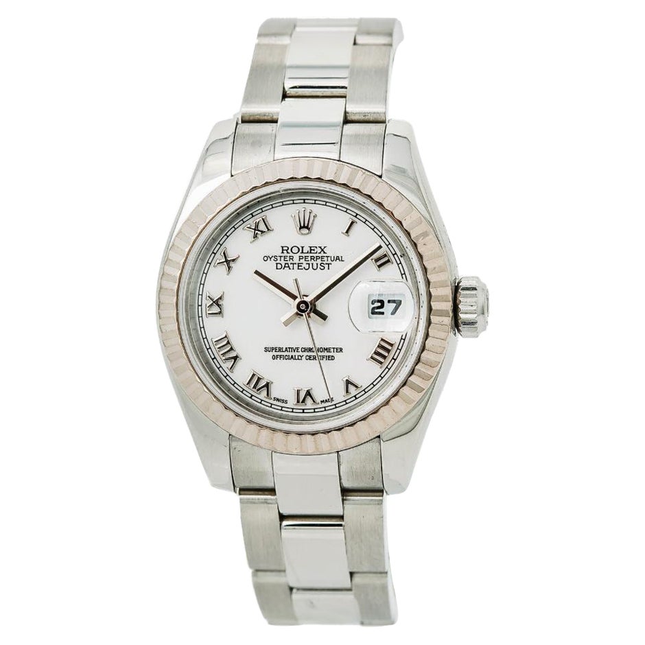 Rolex Datejust 179174 Women's Watch in 18 Karat Stainless Steel/White