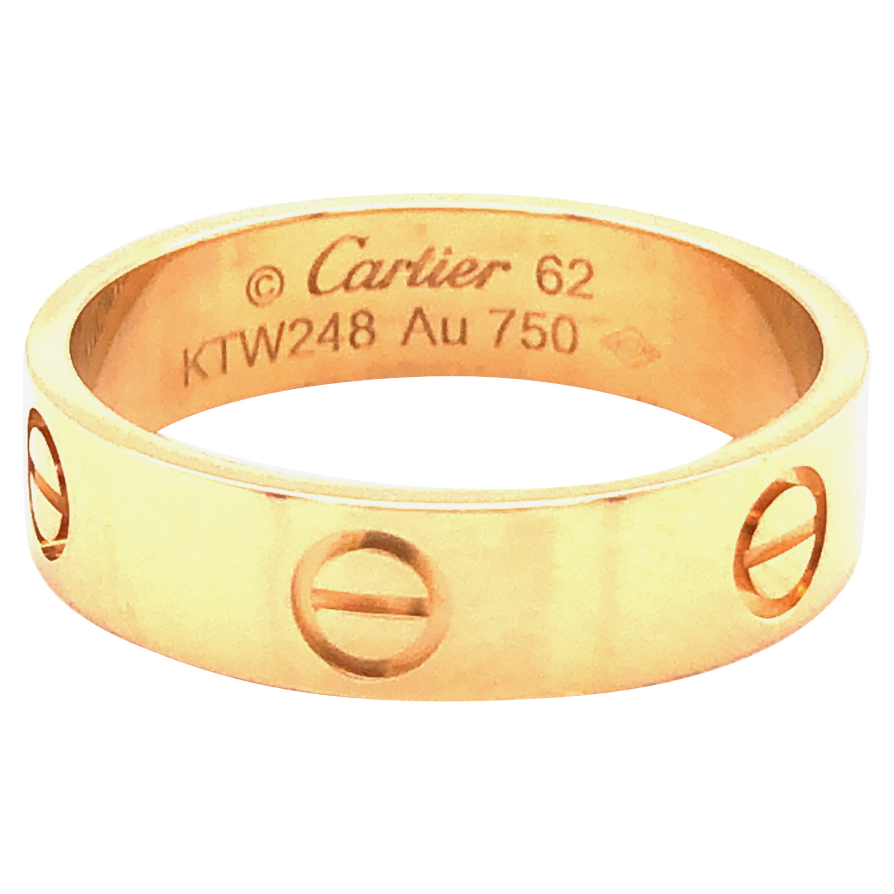 Cartier Gold Love Ring For Sale at 1stDibs