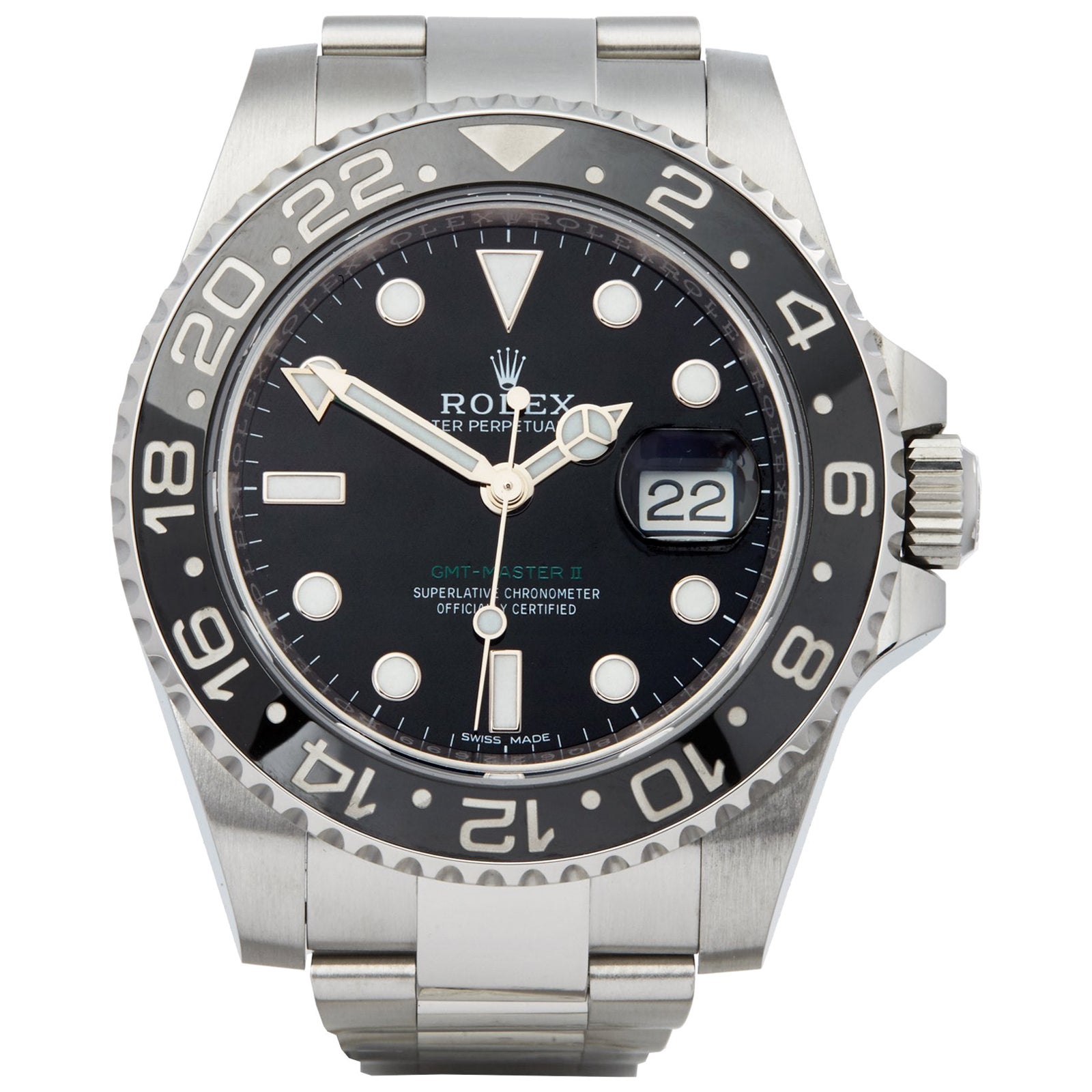 Rolex GMT Master II Steel Automatic Black Watch 116710 LN (box and ...
