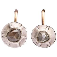 Rose cut diamond earrings 