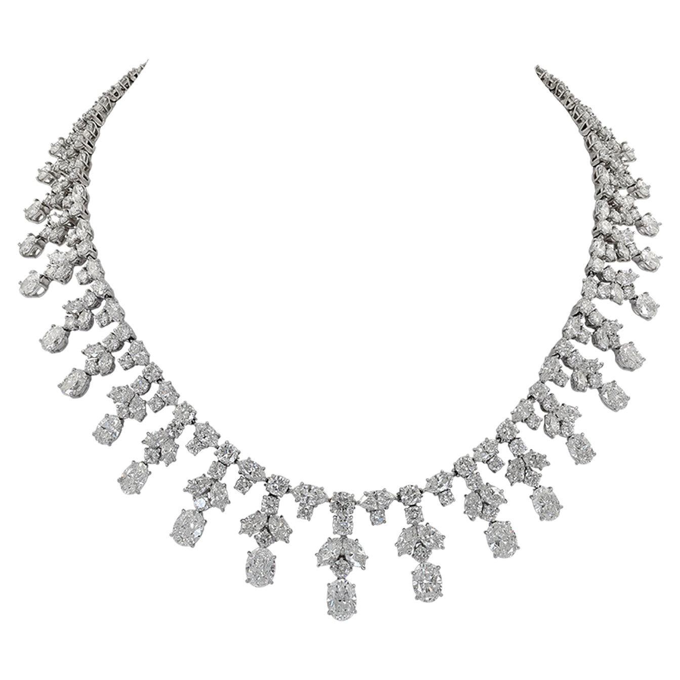 Harry Winston Diamond Platinum Necklace
