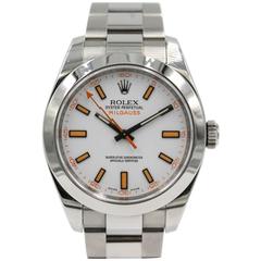 Rolex stainless steel Milgauss oyster perpetual wristwatch ref 116400