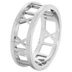 Tiffany & Co. Atlas Gold Open Roman Numeral Band Ring