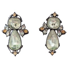 Lovely Georgian Paste Earrings