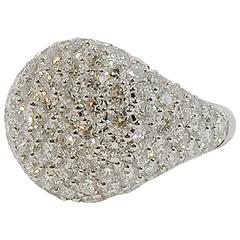Jona Diamond Pavé Gold Signet Ring 3