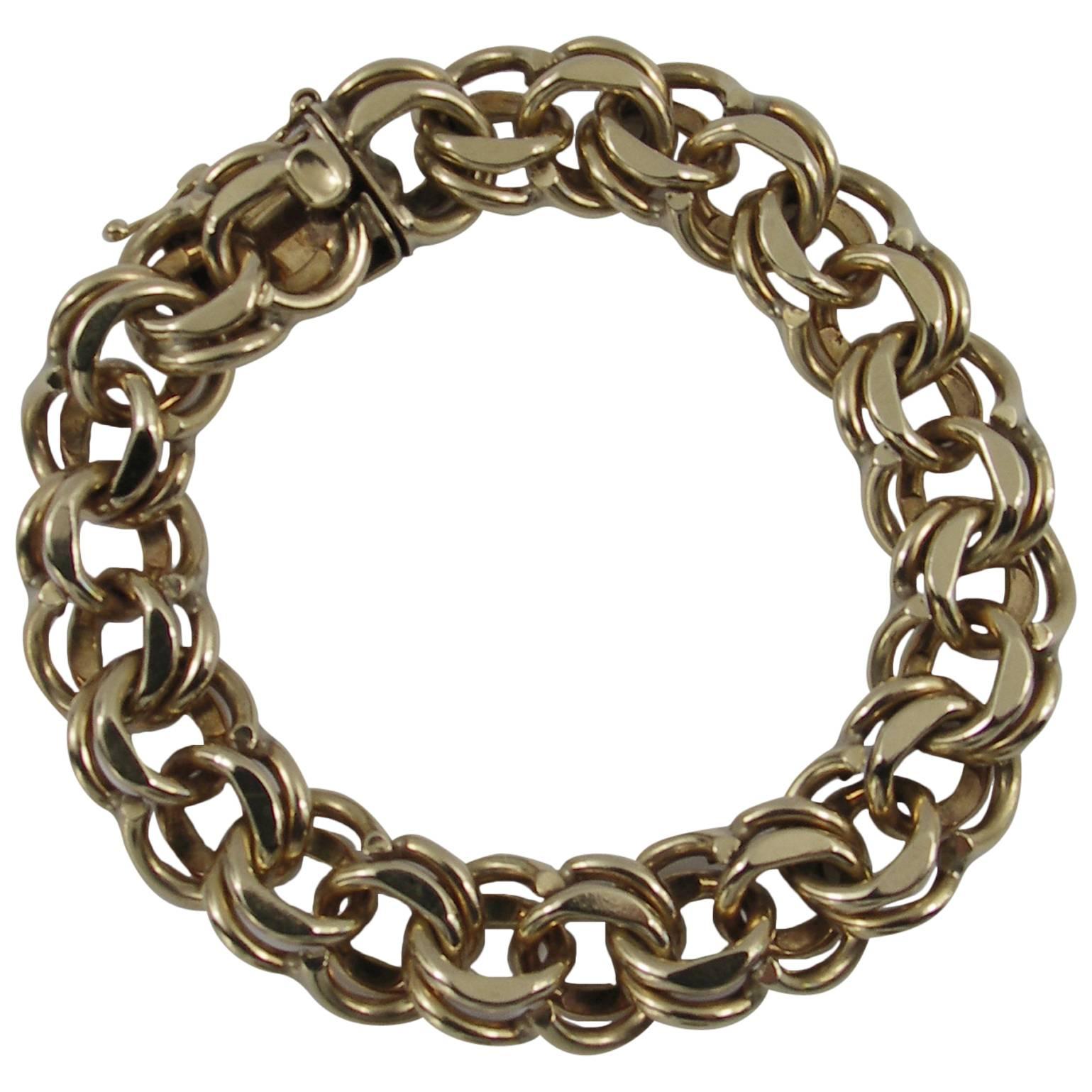 Gold Double Spiral Bracelet