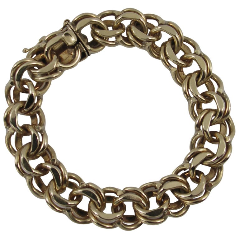 ZERO 1 SPIRAL LOGO GOLD BRACELET