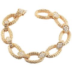 Vintage Boucheron Serpent Bohème Diamond Gold Bracelet