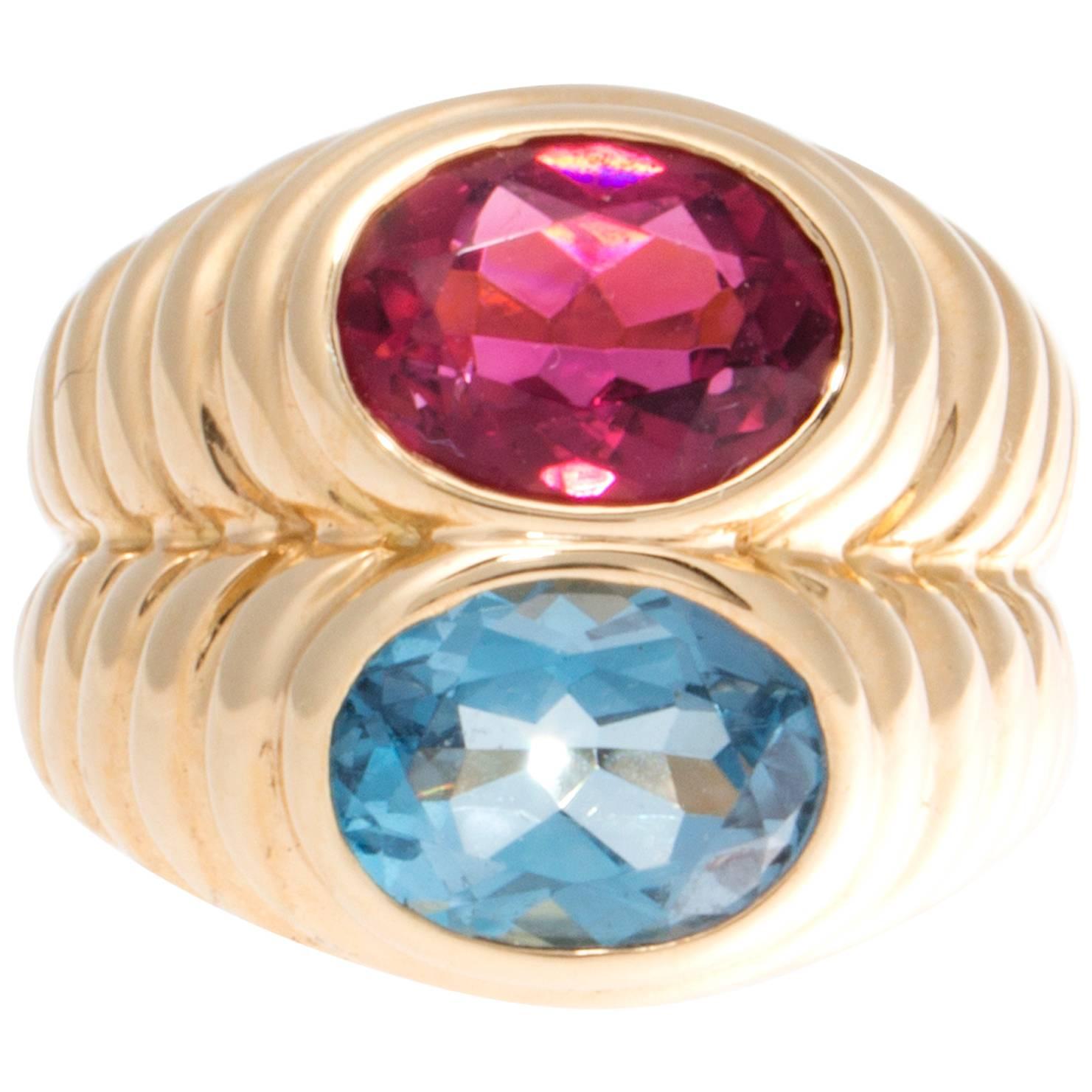 Bulgari Two Stone Ring