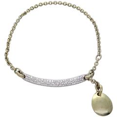 Impressive Pomellato Diamond Gold Charm Necklace