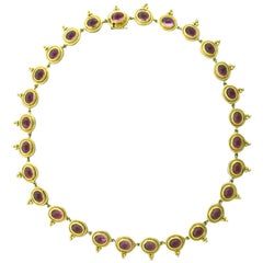 Temple St. Clair Pink Tourmaline Gold Necklace