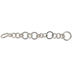 Jean Grisoni Silver Link Bracelet with One Oxydized Steel Link