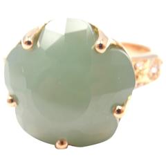 Pasquale Bruni Bon Ton Green Quartz Diamond Gold Ring