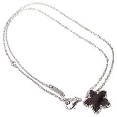Van Cleef & Arpels Lucky Star Grey Mother of Pearl Gold Necklace