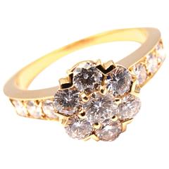 Van Cleef & Arpels Diamond gold Small Fleurette Ring