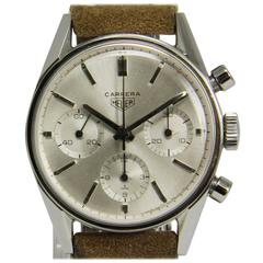 Heuer Carrera Ref. 2447S Steel Wrist Watch