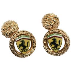 Cartier Ferrari Limited Edition gold cufflinks 