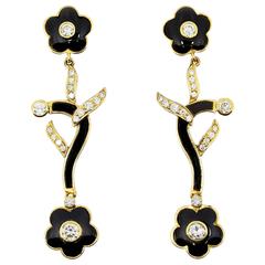 Charming Onyx and Diamond Earrings 3