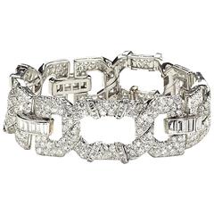 Cartier Art Deco Diamond Platinum Bracelet 5