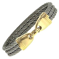 Fred Force 10 Bracelet en or et acier des années 1980