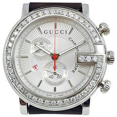 Gucci stainless steel 101G Diamond Series Chronograph quartz wristwatch