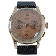 Chronographe Suisse rose gold wristwatch