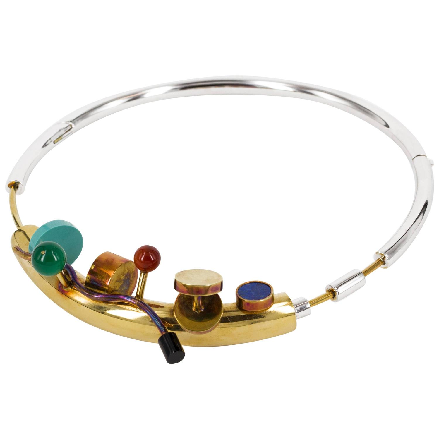 1984 Necklace by Ettore Sottsass for Cleto Munari For Sale at 1stDibs |  ettore sottsass jewelry