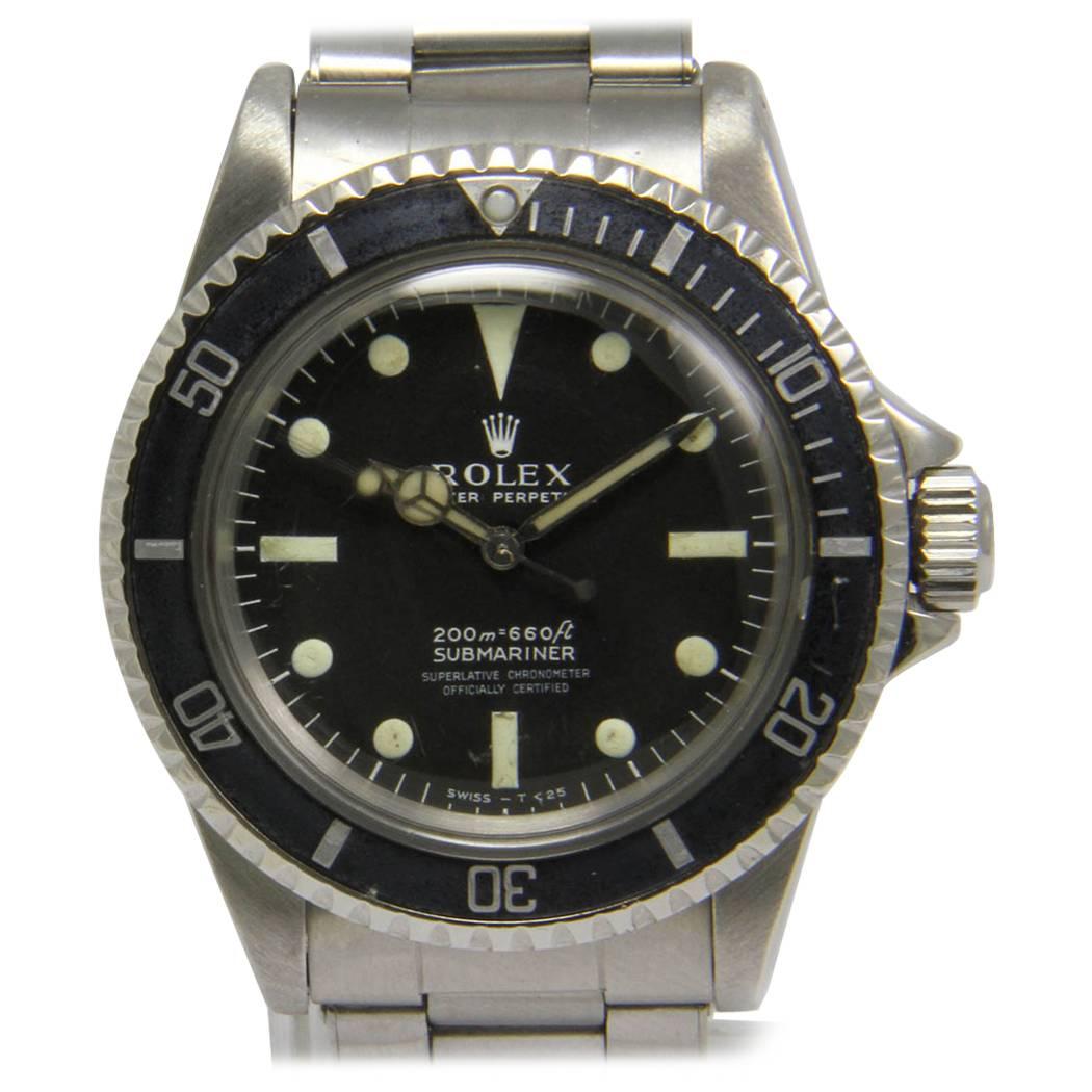 Rolex Submariner Ref. 5512 Steel Wrist Watch For Sale