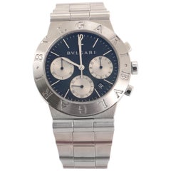 Bvlgari Diagono Chronograph Quarzuhr Edelstahl