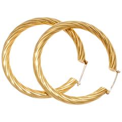 Pendientes de aro grandes Fred Paris de oro
