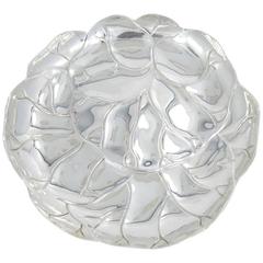 Tiffany & Co. Makers Sterling Lettuce Cabbage Leaf Plate 8