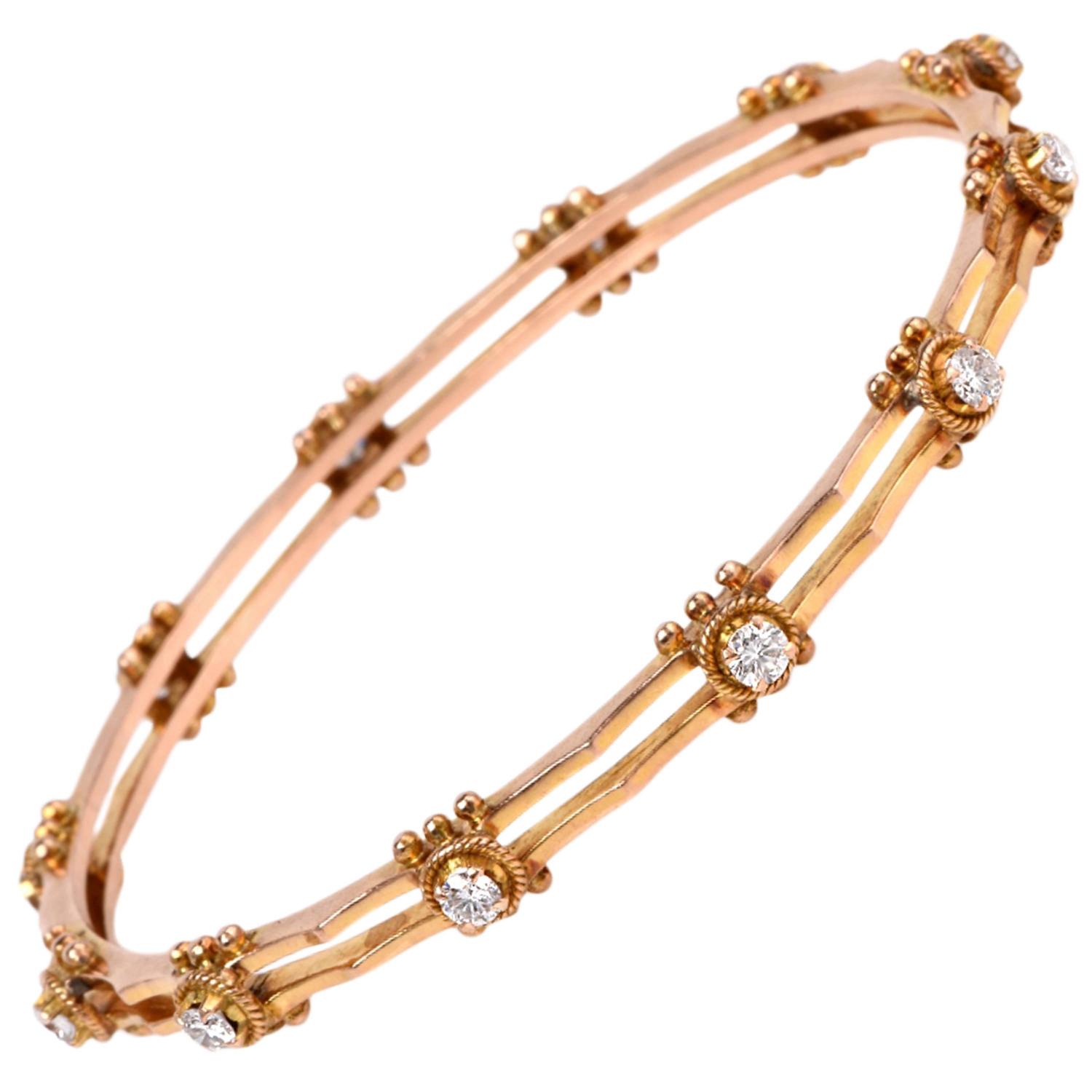 Gold stackable bangles Clearance