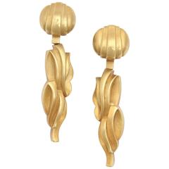Kisselstein-Cord Clip-on Flame Earrings 5