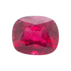 3.44 Carat GRS Certified Unheated Cushion-Cut Burmese Red Spinel