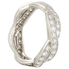 Tiffany & Co. Diamond Platinum Eternity Band ring
